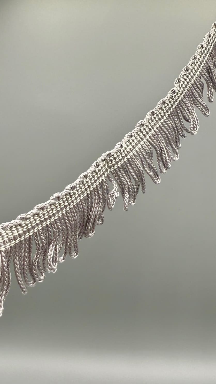 Fransen uni silber